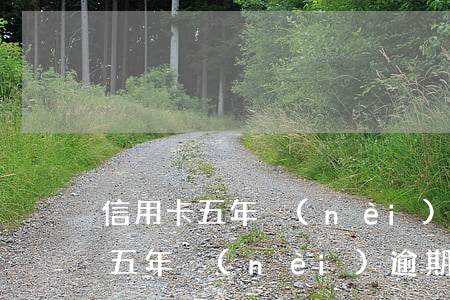 信用卡五年內(nèi)逾期10次(信用卡五年內(nèi)逾期10次、每次都是3天能貸款嗎)